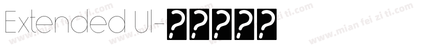 Extended Ul字体转换